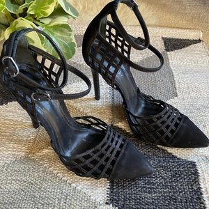 SCHUTZ Suede Caged Pump